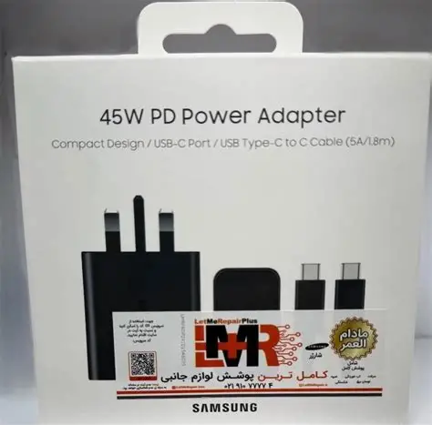 شارژر دیواری 45 وات سامسونگ مدل EP-T4511 Low Standby به همراه کابل USB-C به طول 1.8 متر